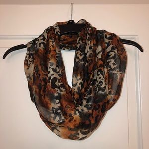 Animal print infinity scarf